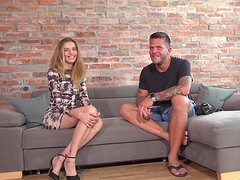 Skinny model is testing her luck with a Czech agency