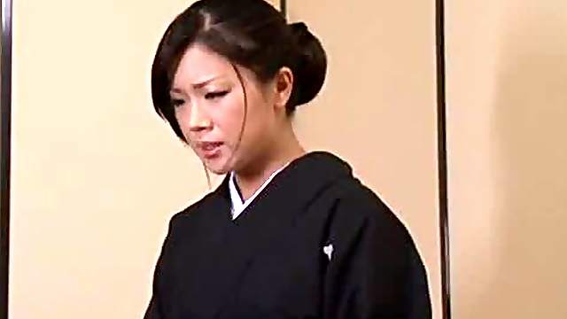 Rin Aizawa the hot Japanese widow gets double penetrated