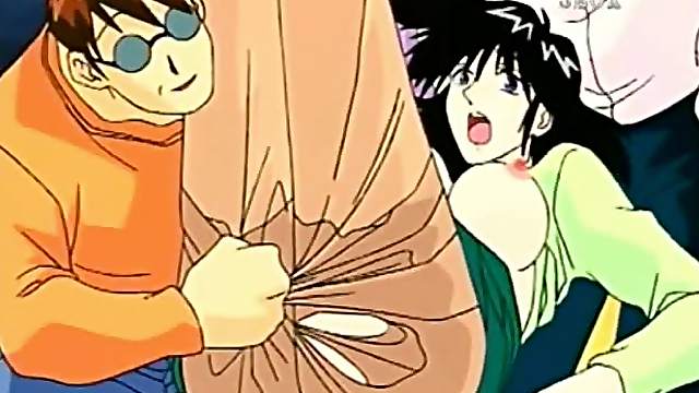 Housewife hentai brutally gangbanged by bandits