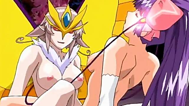 Hentai girl gets hot riding by butterfly monster anime