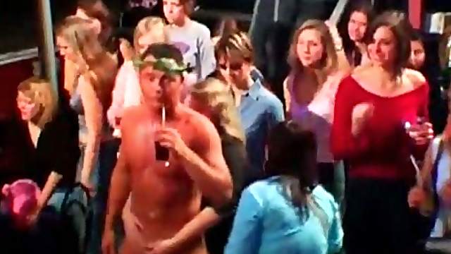 Creamy stripper gets his tasty cock eaten at orgy
