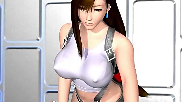 Sweety 3D hentai babe swallows warm sperm