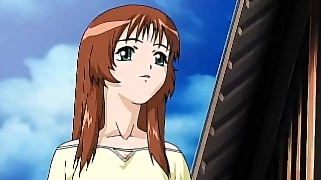 Tied up anime gets a toy in asshole