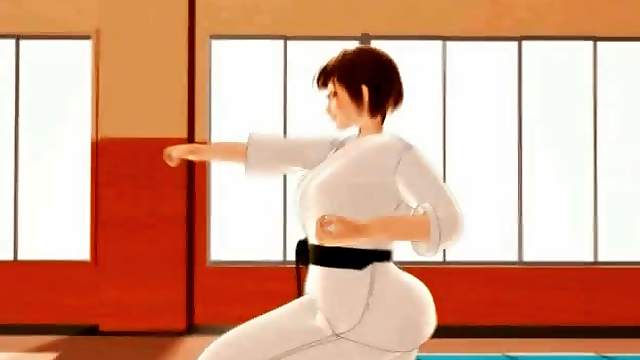 Karate hentai girl sucks monsters big dick