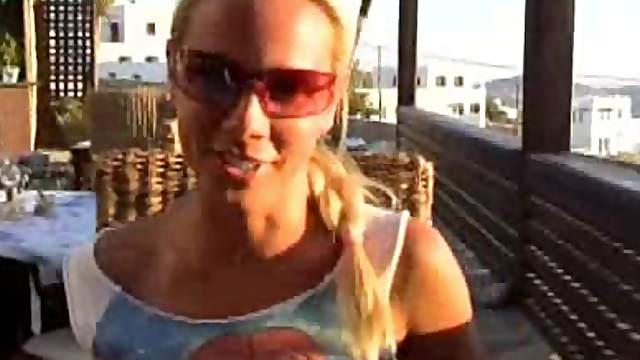 Holiday In Greece with a lovely porn model Sandy
