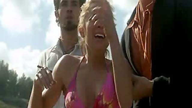 Busty Blonde Babe Christine Lakin - Scene From The Movie 'Blue Demon'