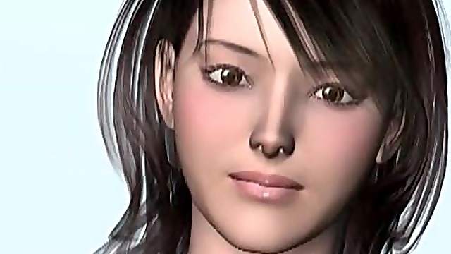 Anime beauty spreading widely and showing cunt
