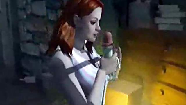 3D cutie gets satisfied by a few alive dildos indoors