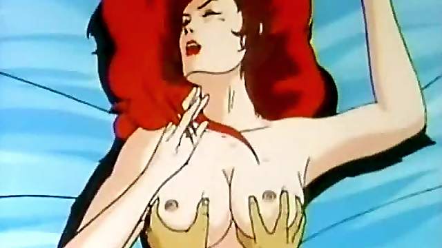 Busty hentai gets drilled all hole by monster snakes