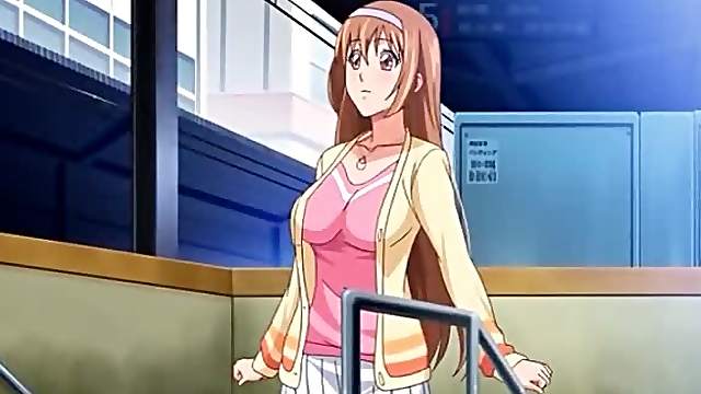 Redhead anime doll seduces her cute man