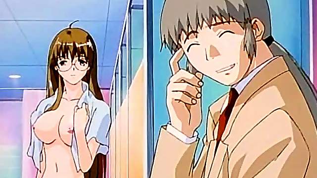 Sensual anime siren fantasizing about sex in shower