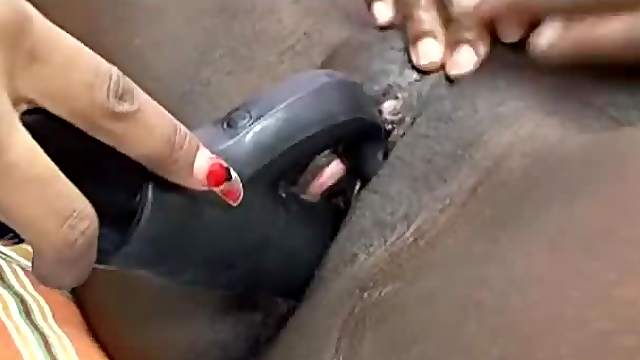 Pregnant Black Slut Pleasured By Friend