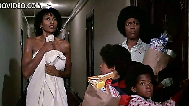 Extremely Beautiful Ebony Star Pam Grier Flashes Her Meaty Knockers