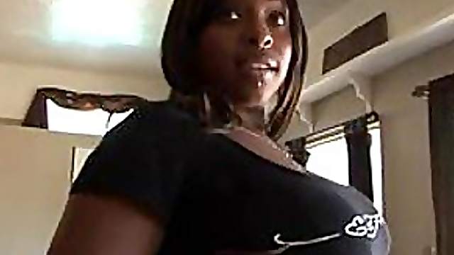 Big Ebony Slut Fucked By Black Cock