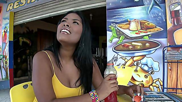 Exotic hottie Sofia gets her meaty snatch drilled from behind