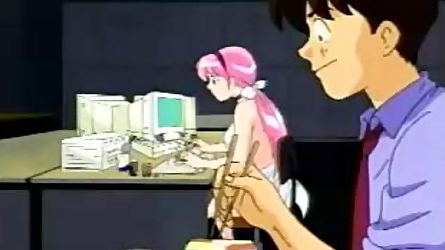 This is a cartoon about a pink haired girl who loves sex