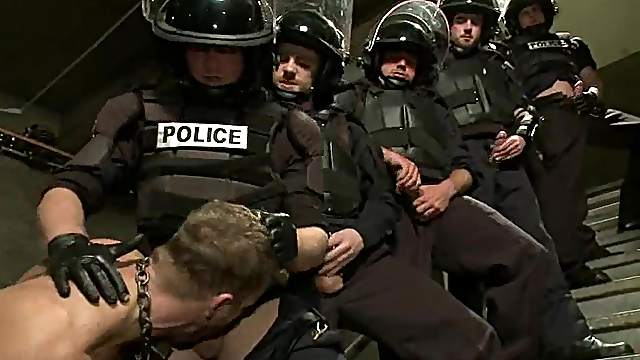 A Bad Prisoner Is Sexually Punished By Mean Gay Police Men