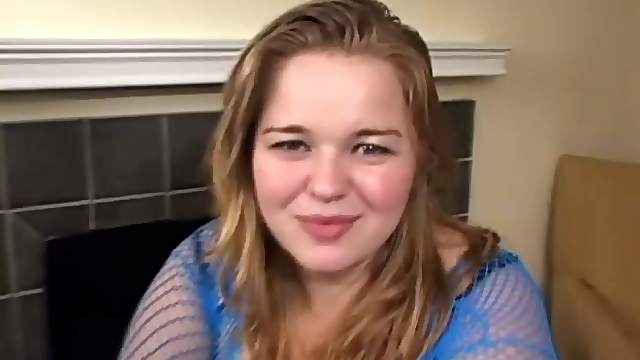 Chubby blonde Hana enjoys MMF interracial sex in a bedroom
