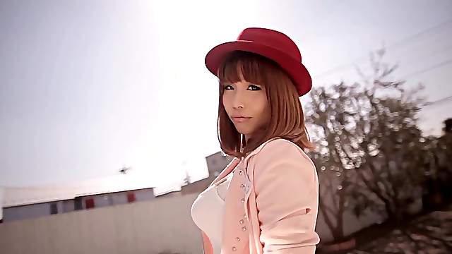 A hot fuck with the naturally busty Rion Nishikawa