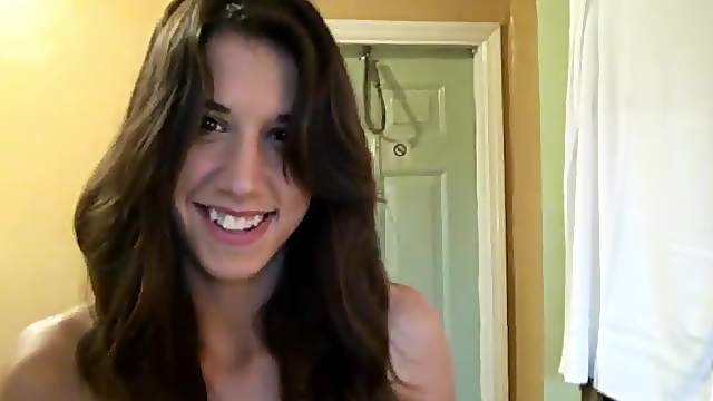 Sexy brunette girl takes huge cock in her juicy vagina
