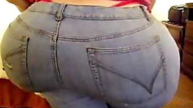Plumper BBW Brunette Loves Shaking Her Humongous Pear-Shaped Ass