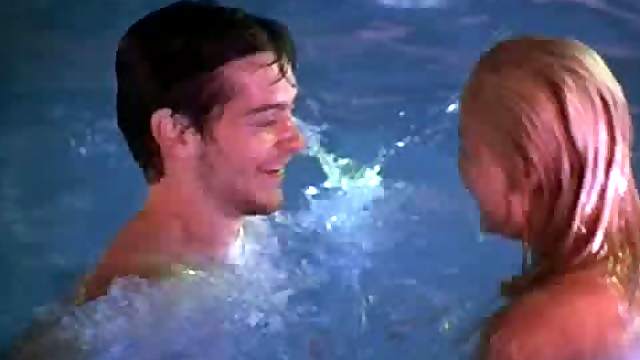 Bonerific Blonde Babe Amy Hathaway Loves Skinny Dipping At Night