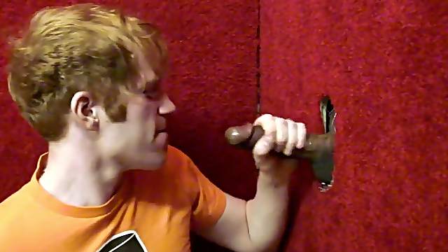 A very hungry Irish man is sucking a hard black dick