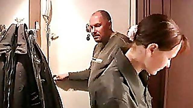 Hot Amateur Redhead Gets Gangbanged and Jizzed On By Three Old Men