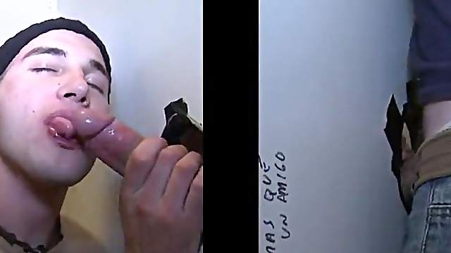 Brilliant bald gay with short hair giving massive dick marvelous blowjob