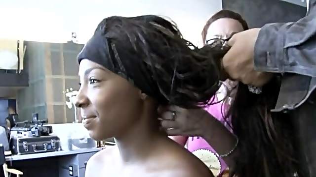 Sweet Ebony Doll Gets Ready To Go Hardcore In A Backstage Video