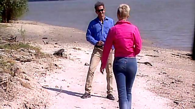 Rough sex on beach dunes with the sexy brunette Sandra Iron