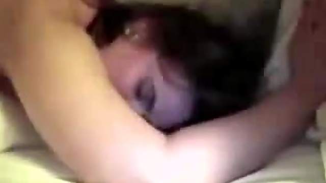 Dark-haired amateur hussy gets fucked hard by a black guy
