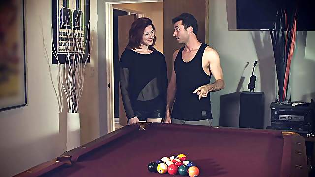 Beautiful redhead with an awesome body enjoying a hardcore doggy style fuck