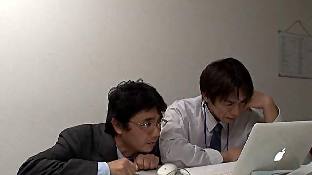Breathtaking Asian dame getting hammered hardcore doggystyle in the office