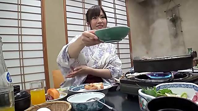 Three scenes of a hot Japanese pornstar getting satisfied