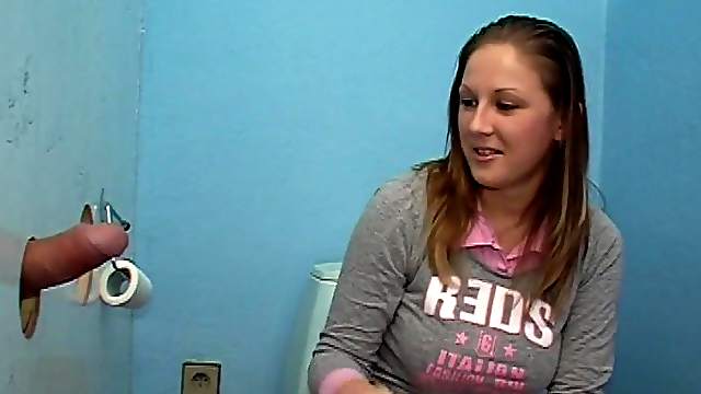 Splendid diva gets drilled superbly through a gloryhole