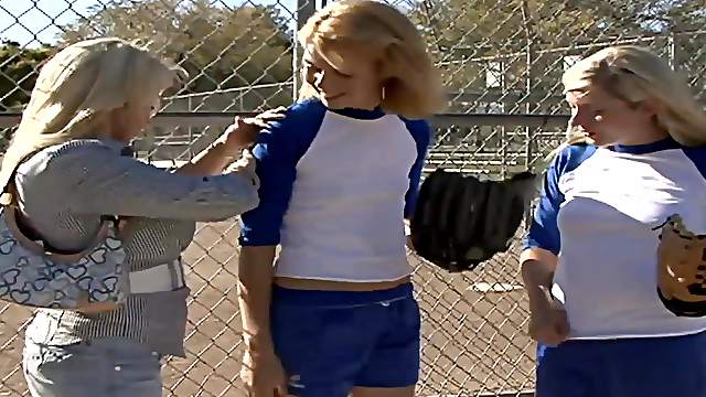 Wild blonde lesbian with a sexy tattooed body enjoying a hardcore threesome