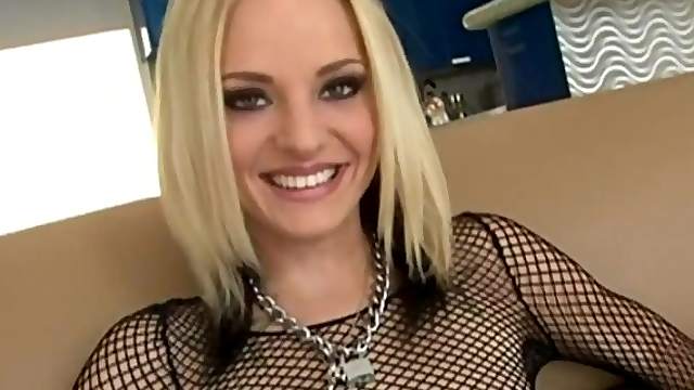 Skinny hussy has her mouth and tight pussy fucked hardcore