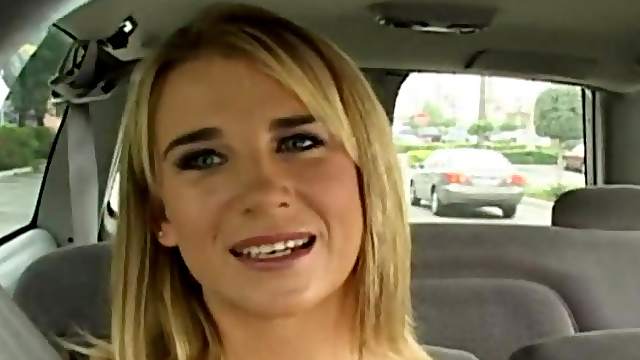 A couple of guys tag team a blonde slut they just met
