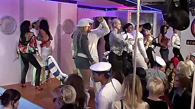 Horny Marines Bring In Sexy Babes For Some Wild Party Fun