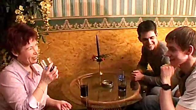 During a meet up at a bar she fucks half the guys in the room