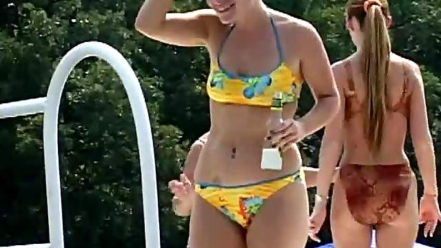 Fraternity Babes Go Crazy And Show Off Their Shaved Pussies