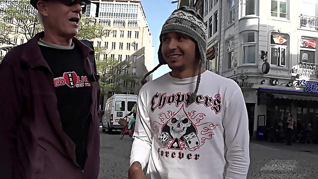Lucky Mexican dude gets a free spin with a hooker in Amsterdam