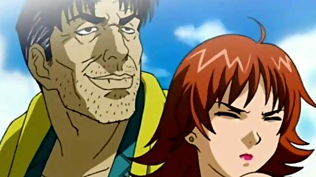 Busty Japanese hentai poking and creampie