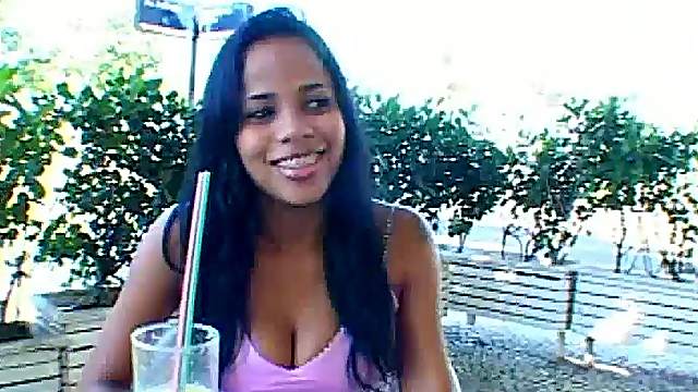 Latina goddess with a big, round ass bounces on his stiff rod