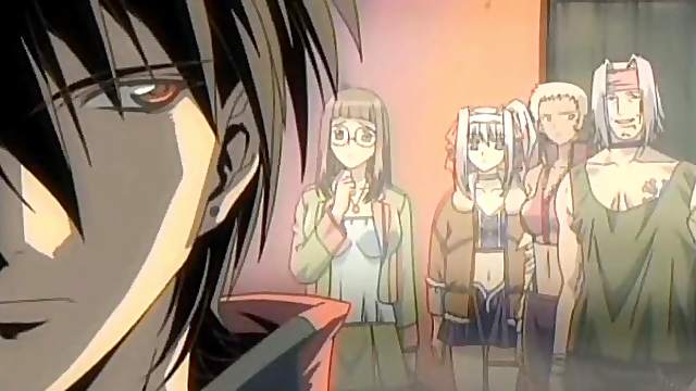 Japanese anime hot riding cock in the bed