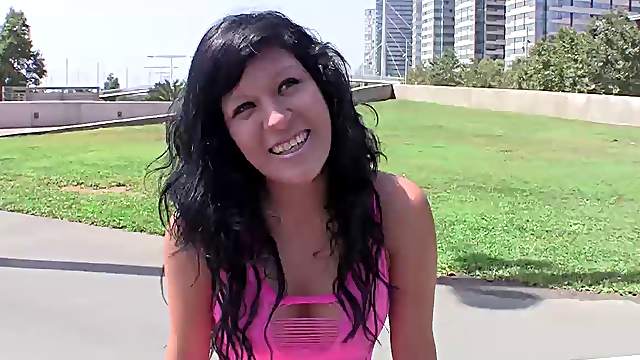 Slut must swallow the fat cock before it fucks her cunt