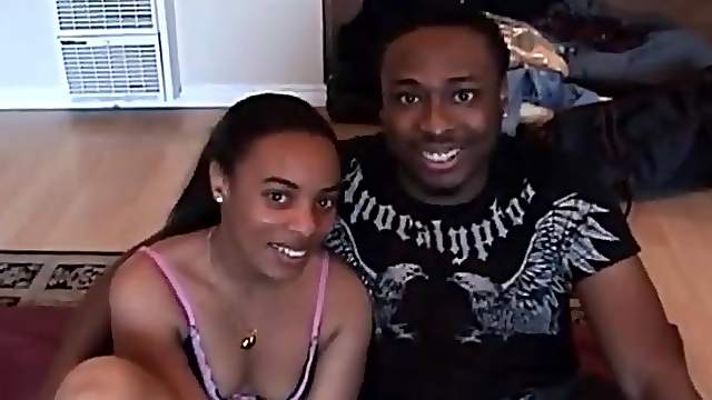 Hot black couple fucks on homemade video