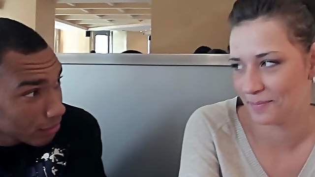 Real public sex with a stunning brunette
