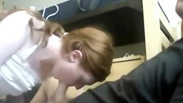 Teen Almost Chokes On Cum